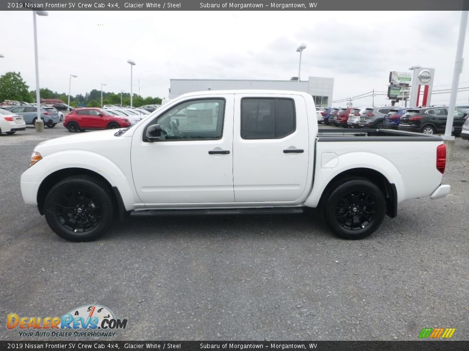 2019 Nissan Frontier SV Crew Cab 4x4 Glacier White / Steel Photo #7
