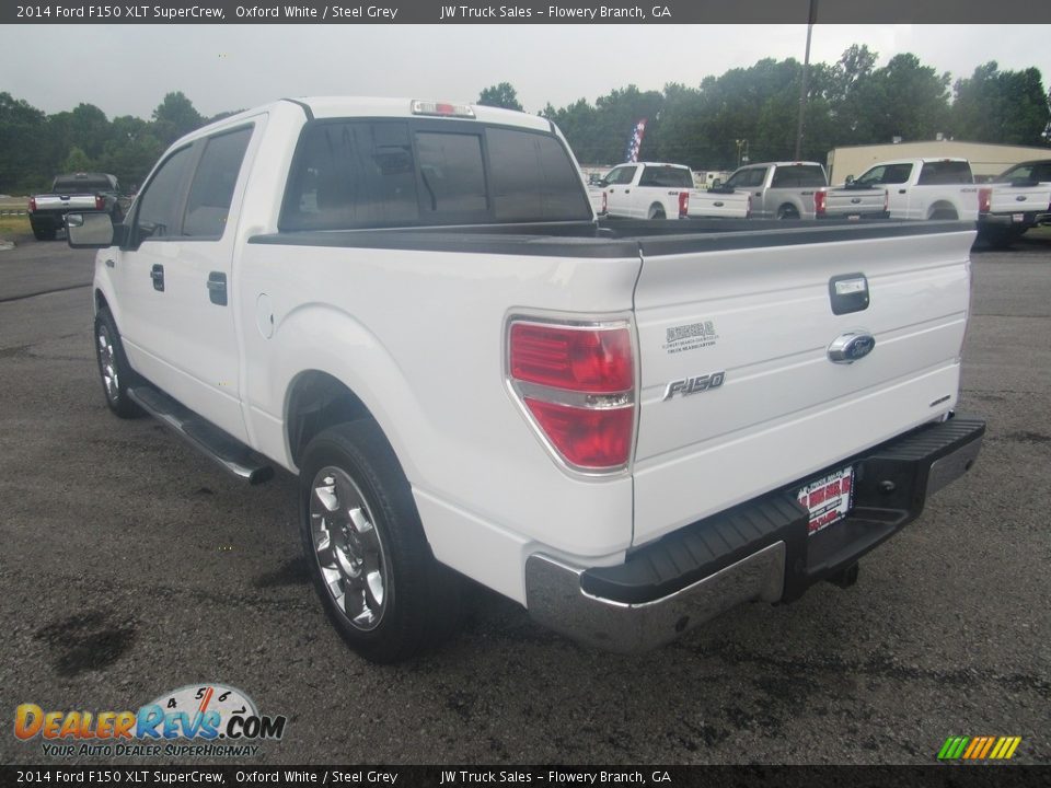 2014 Ford F150 XLT SuperCrew Oxford White / Steel Grey Photo #3