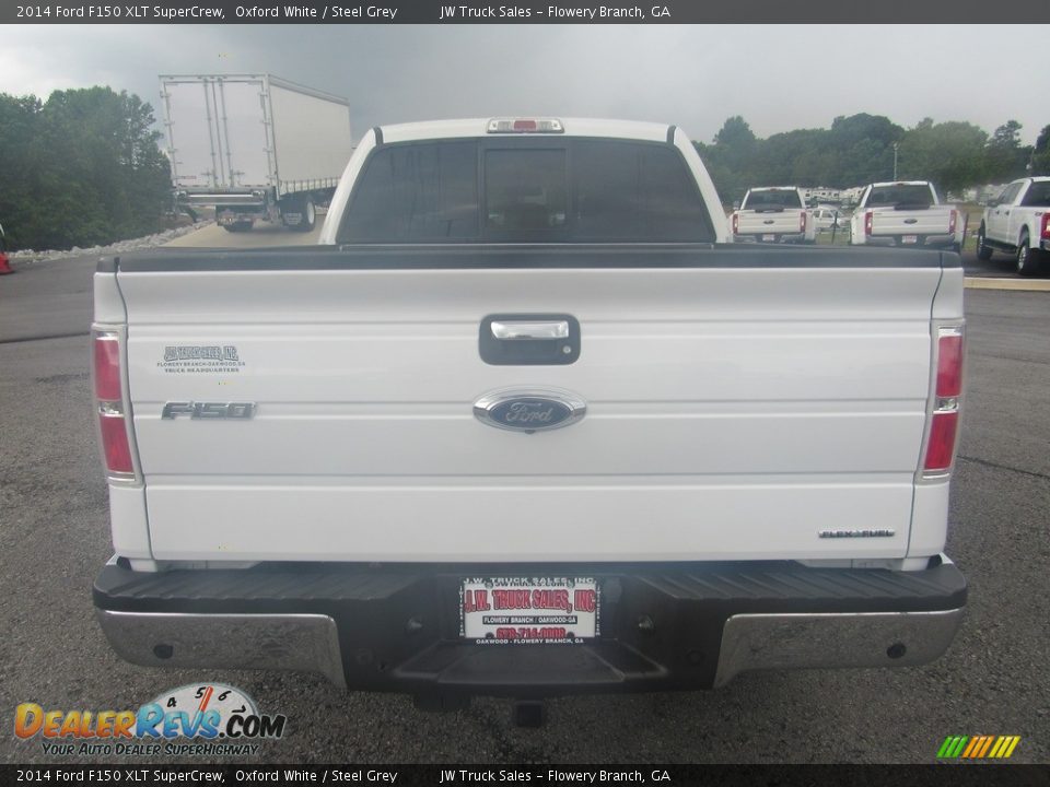 2014 Ford F150 XLT SuperCrew Oxford White / Steel Grey Photo #4