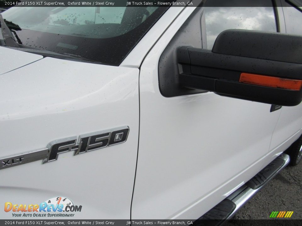 2014 Ford F150 XLT SuperCrew Oxford White / Steel Grey Photo #9