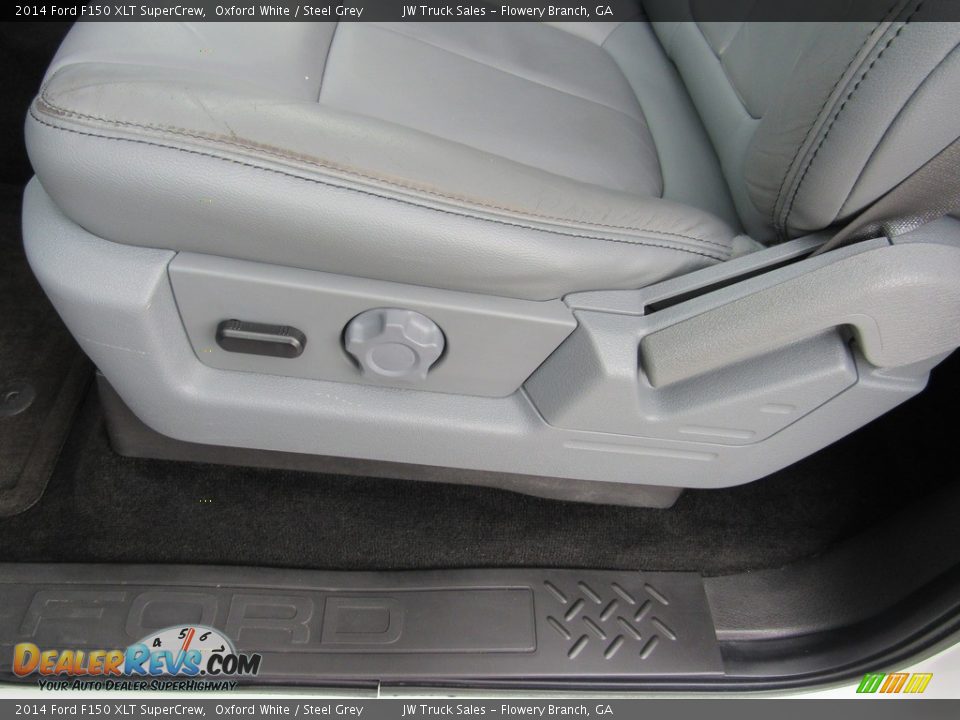 2014 Ford F150 XLT SuperCrew Oxford White / Steel Grey Photo #17