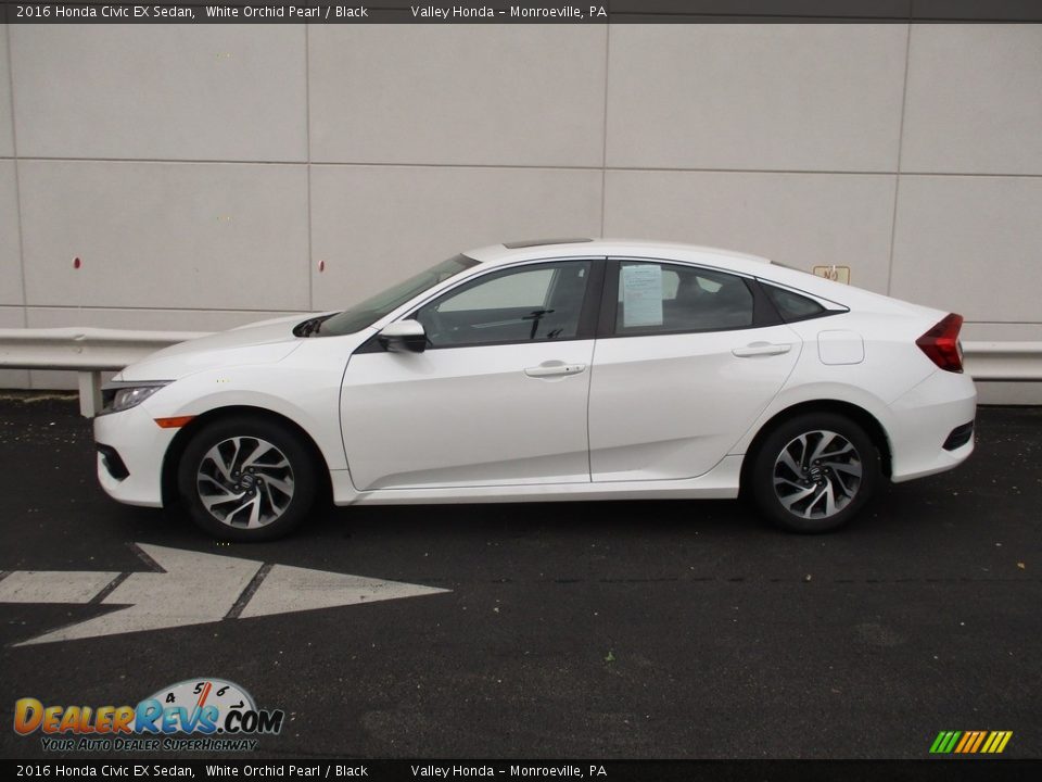 2016 Honda Civic EX Sedan White Orchid Pearl / Black Photo #2