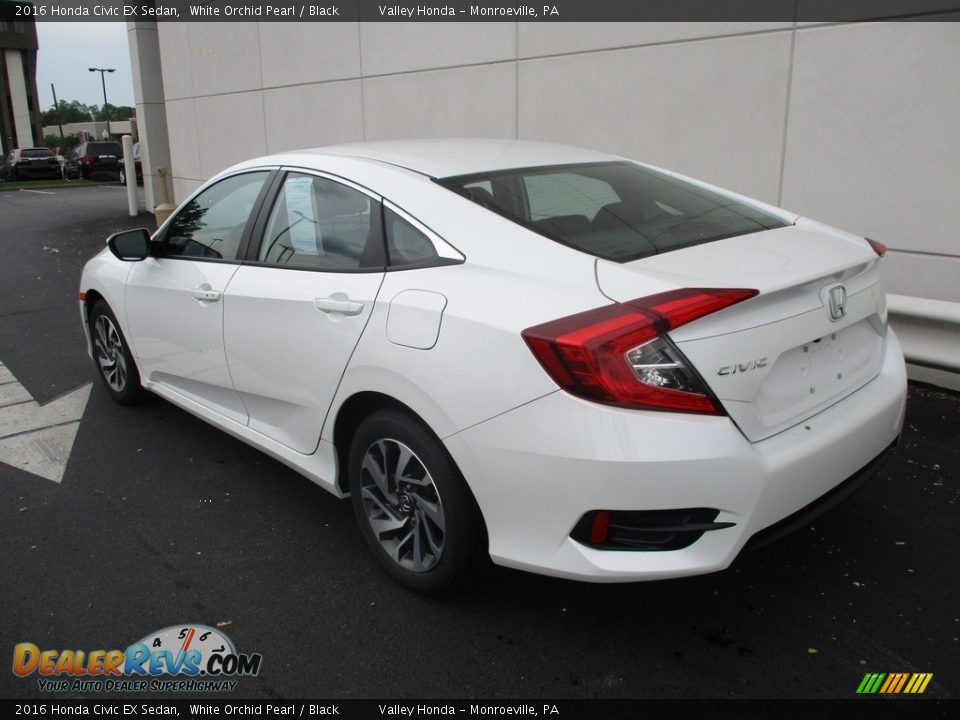 2016 Honda Civic EX Sedan White Orchid Pearl / Black Photo #3