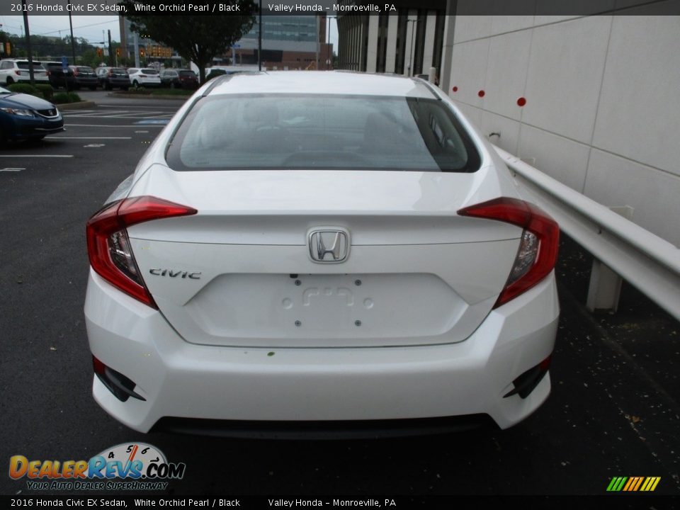 2016 Honda Civic EX Sedan White Orchid Pearl / Black Photo #4