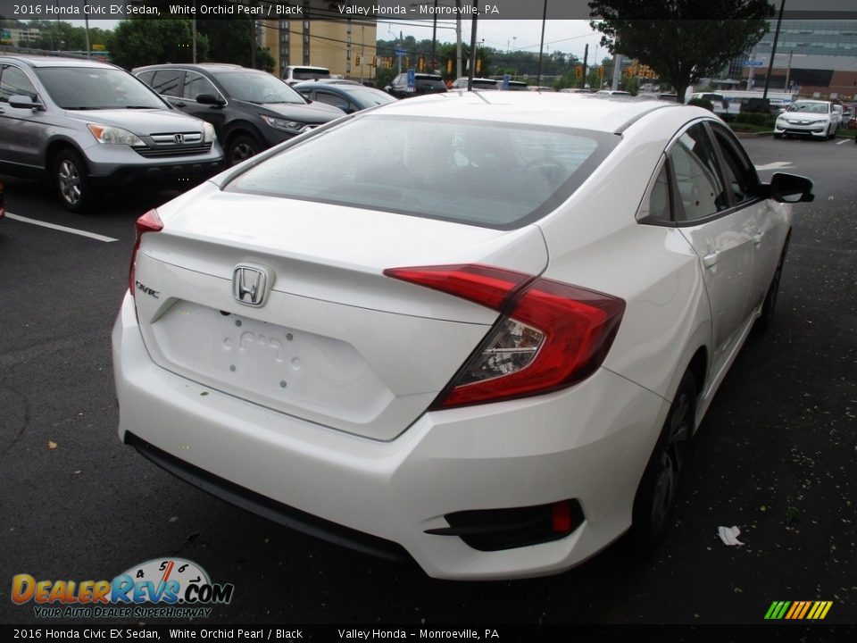 2016 Honda Civic EX Sedan White Orchid Pearl / Black Photo #5