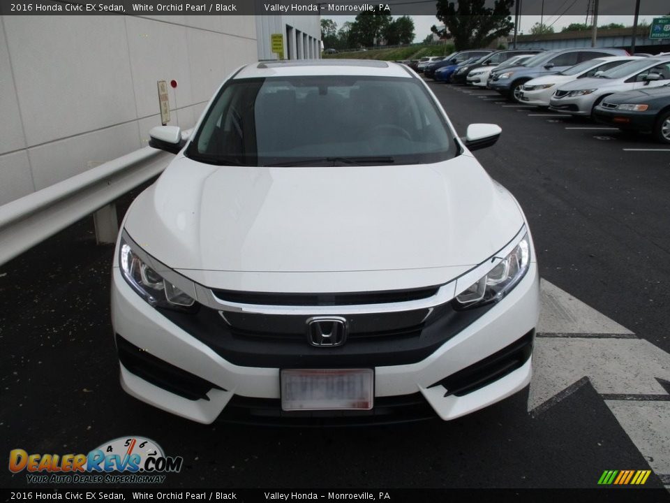 2016 Honda Civic EX Sedan White Orchid Pearl / Black Photo #8