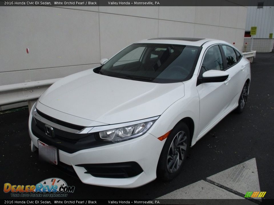 2016 Honda Civic EX Sedan White Orchid Pearl / Black Photo #9
