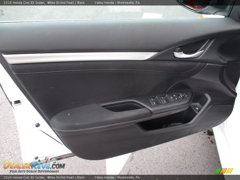 2016 Honda Civic EX Sedan White Orchid Pearl / Black Photo #10