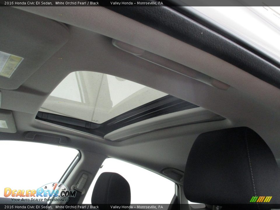 2016 Honda Civic EX Sedan White Orchid Pearl / Black Photo #11