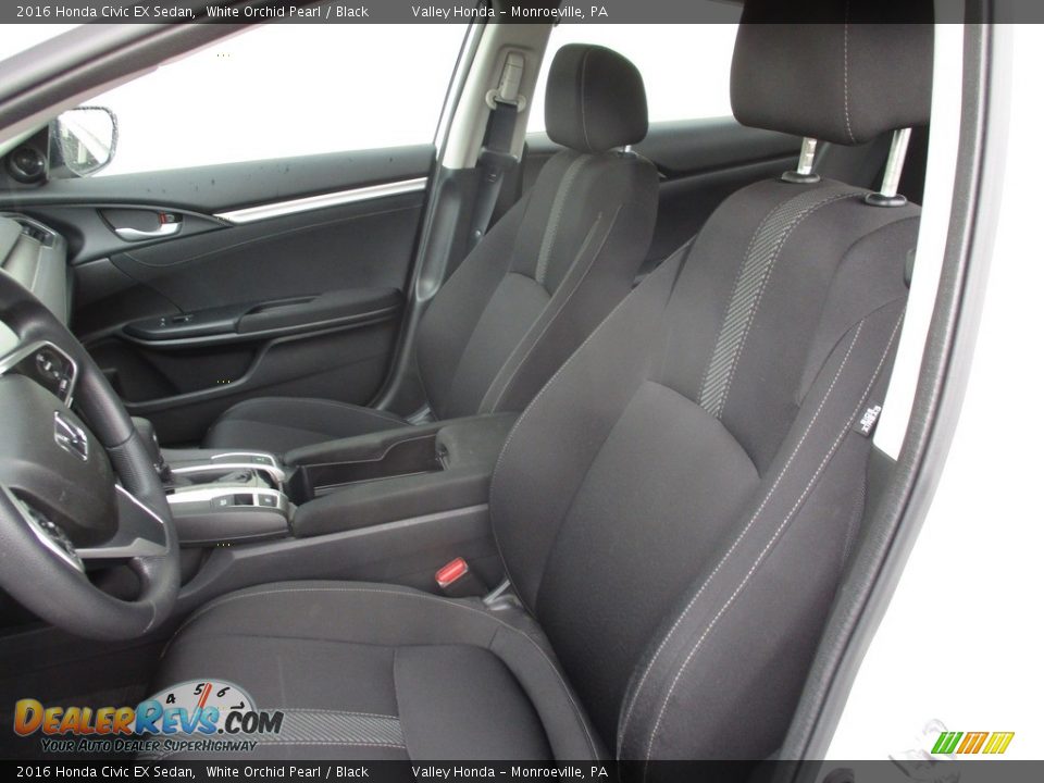 2016 Honda Civic EX Sedan White Orchid Pearl / Black Photo #12