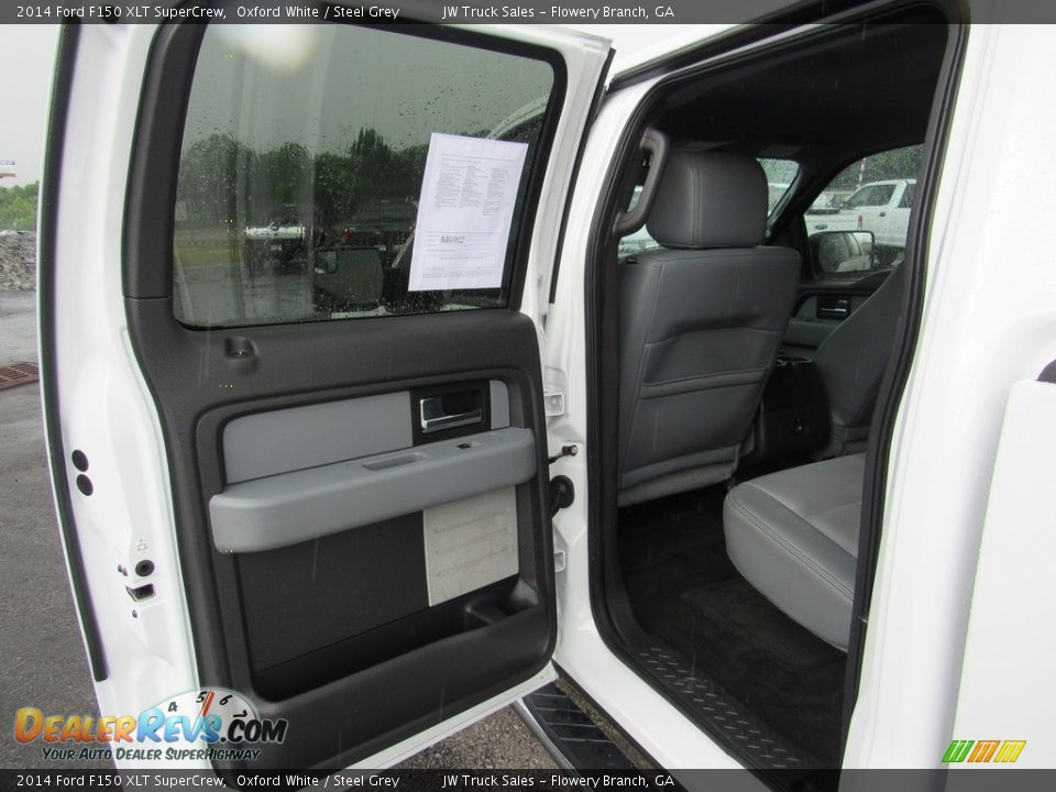 2014 Ford F150 XLT SuperCrew Oxford White / Steel Grey Photo #29