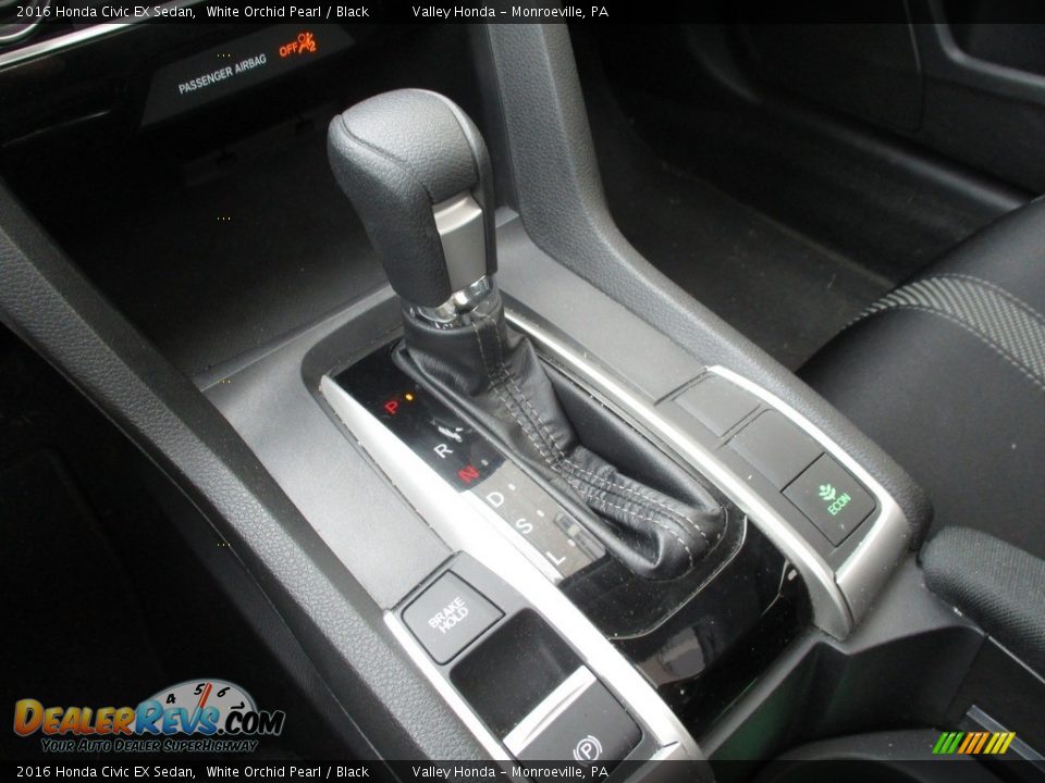 2016 Honda Civic EX Sedan White Orchid Pearl / Black Photo #15
