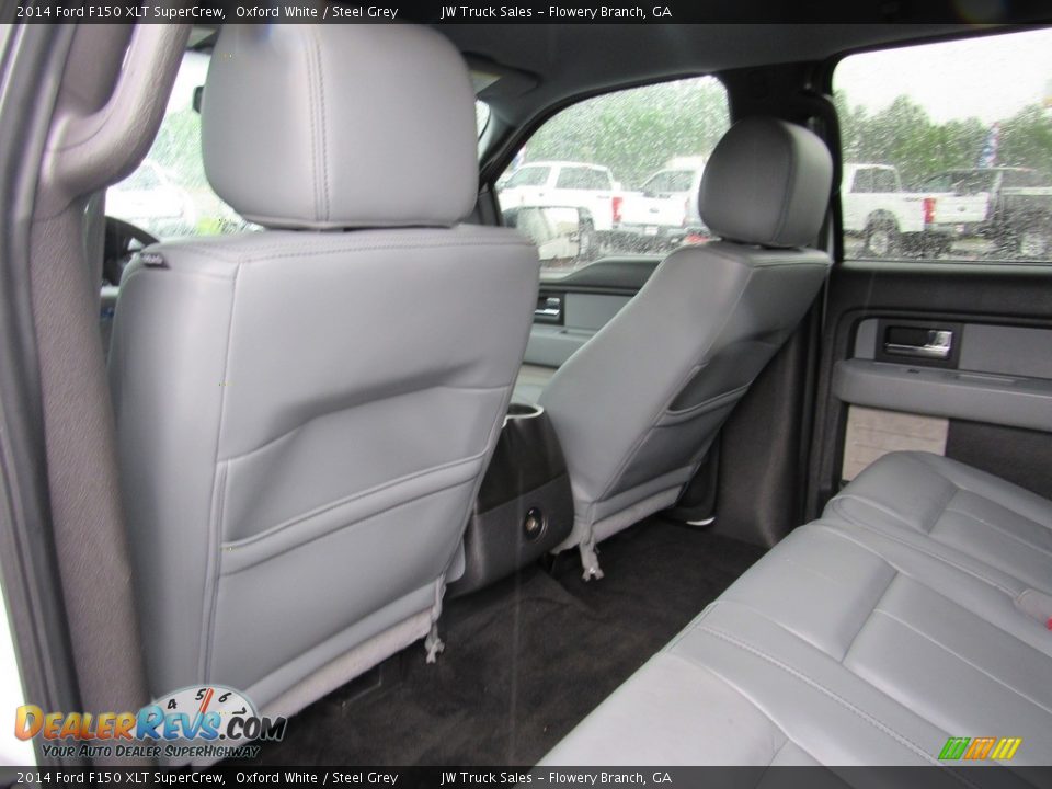 2014 Ford F150 XLT SuperCrew Oxford White / Steel Grey Photo #31