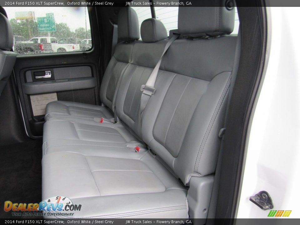 2014 Ford F150 XLT SuperCrew Oxford White / Steel Grey Photo #32