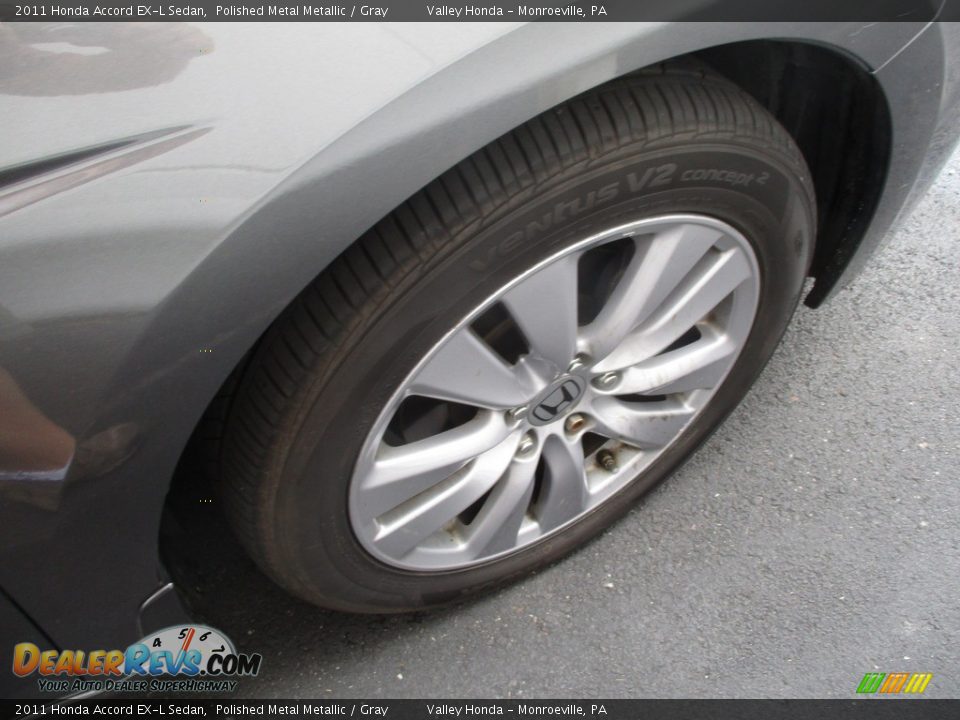 2011 Honda Accord EX-L Sedan Polished Metal Metallic / Gray Photo #6