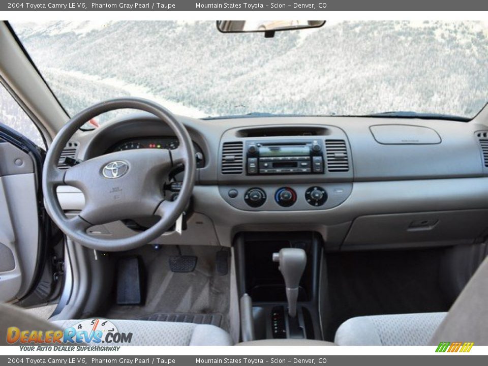 2004 Toyota Camry LE V6 Phantom Gray Pearl / Taupe Photo #13