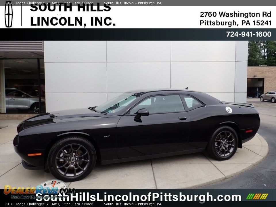 2018 Dodge Challenger GT AWD Pitch Black / Black Photo #1