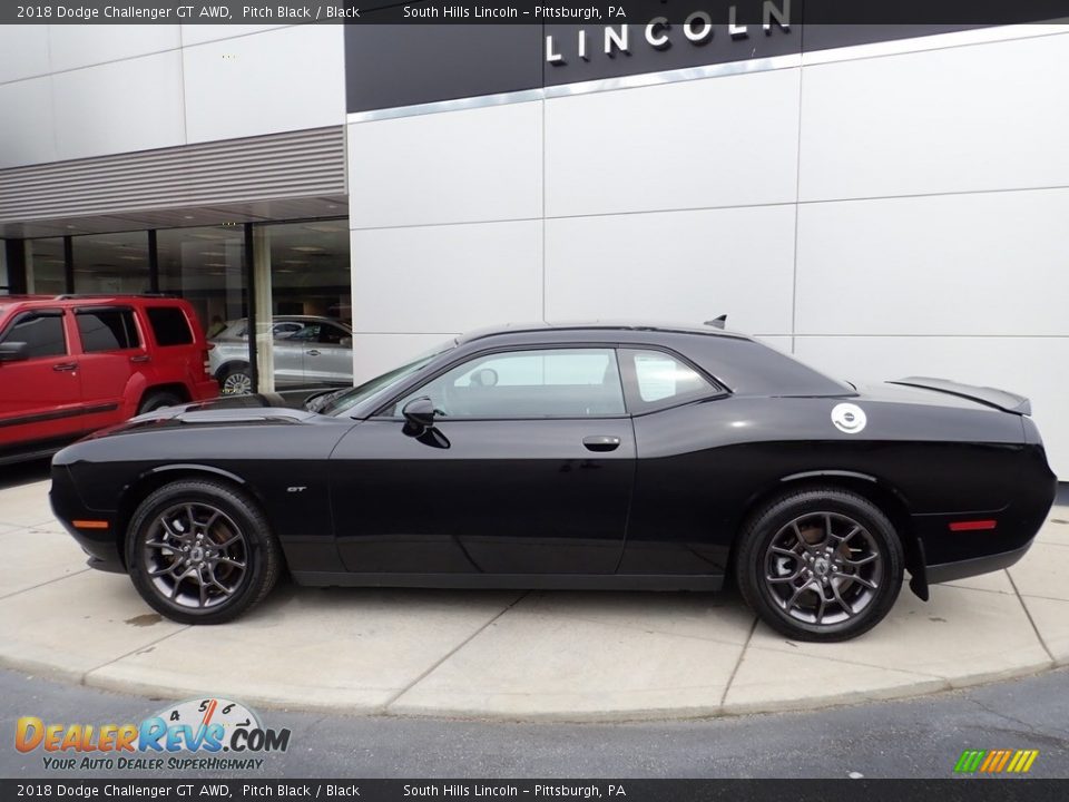 2018 Dodge Challenger GT AWD Pitch Black / Black Photo #2