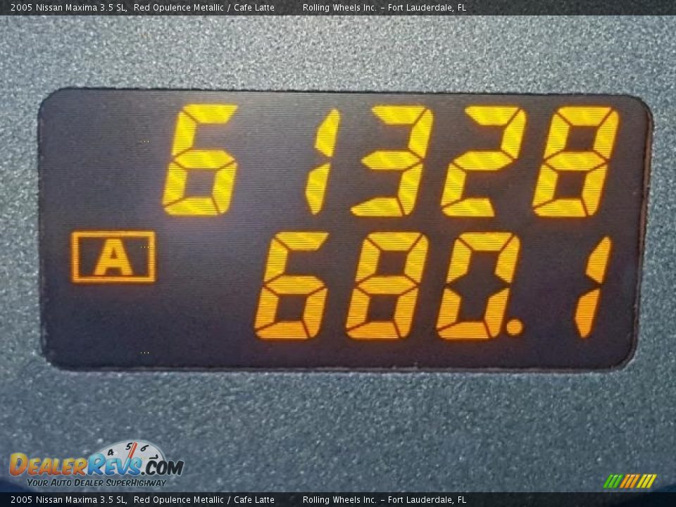 2005 Nissan Maxima 3.5 SL Red Opulence Metallic / Cafe Latte Photo #8