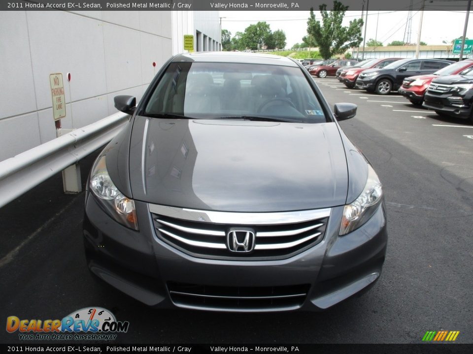 2011 Honda Accord EX-L Sedan Polished Metal Metallic / Gray Photo #8