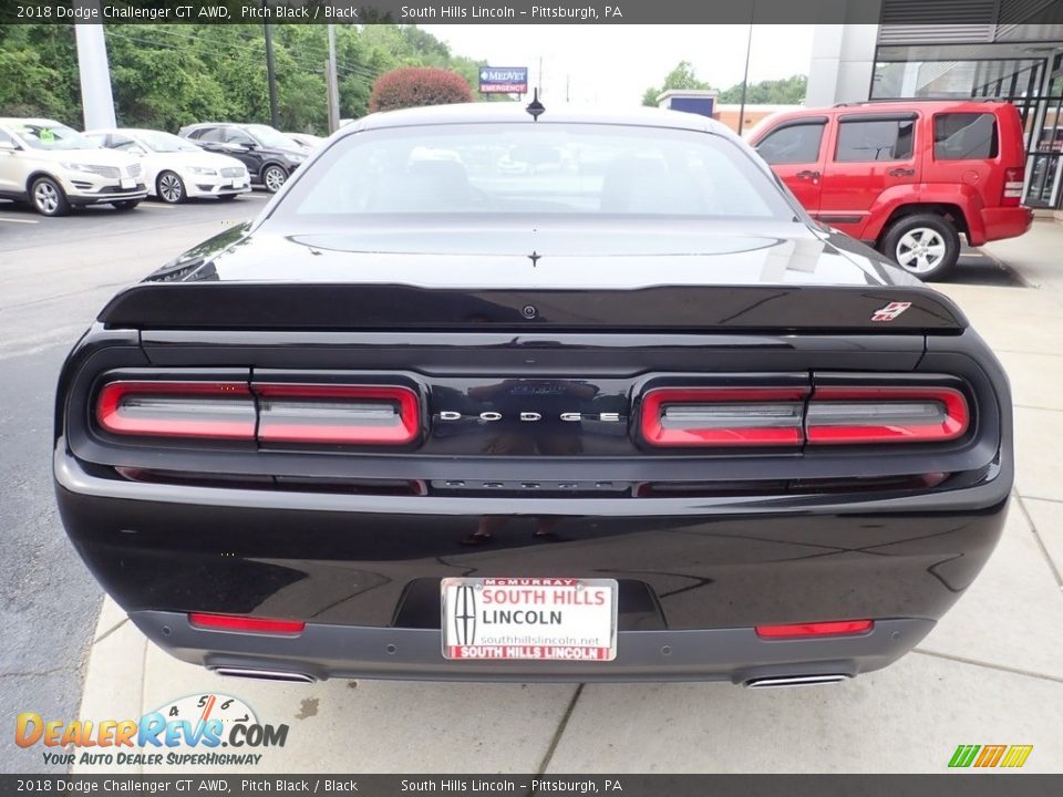 2018 Dodge Challenger GT AWD Pitch Black / Black Photo #4