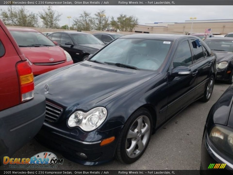 2005 Mercedes-Benz C 230 Kompressor Sedan Orion Blue Metallic / Ash Photo #2