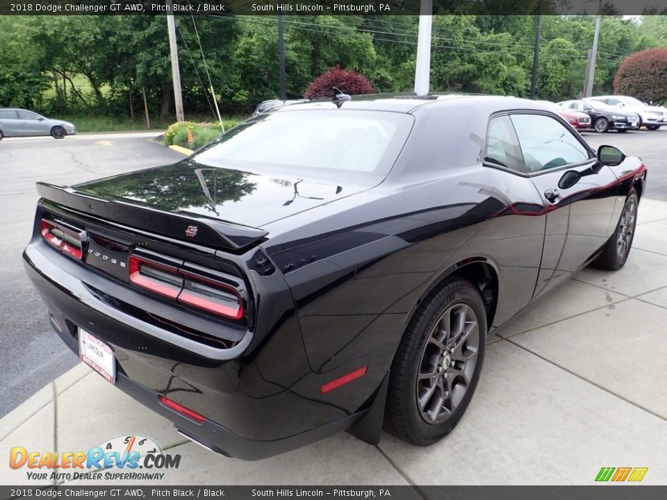 2018 Dodge Challenger GT AWD Pitch Black / Black Photo #6