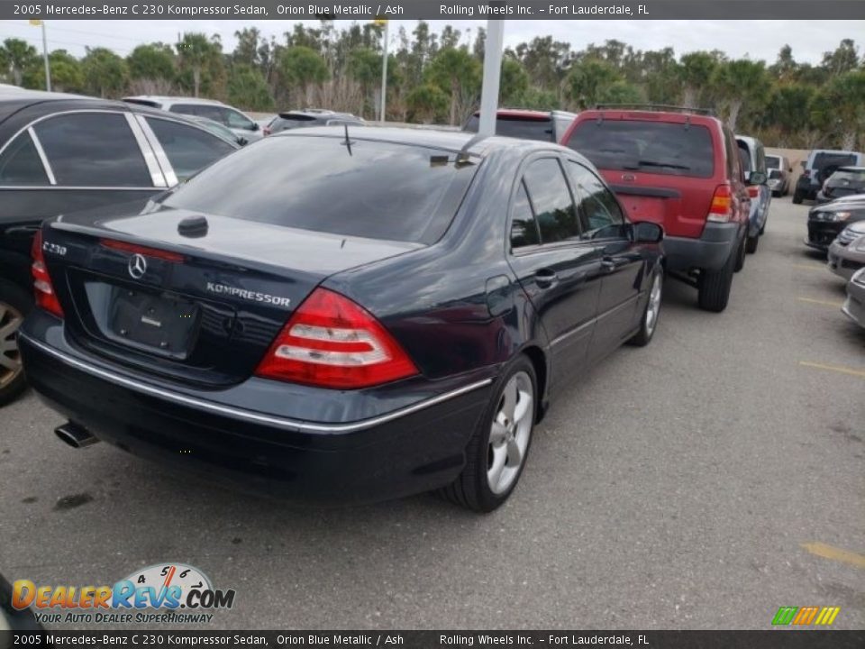 2005 Mercedes-Benz C 230 Kompressor Sedan Orion Blue Metallic / Ash Photo #3