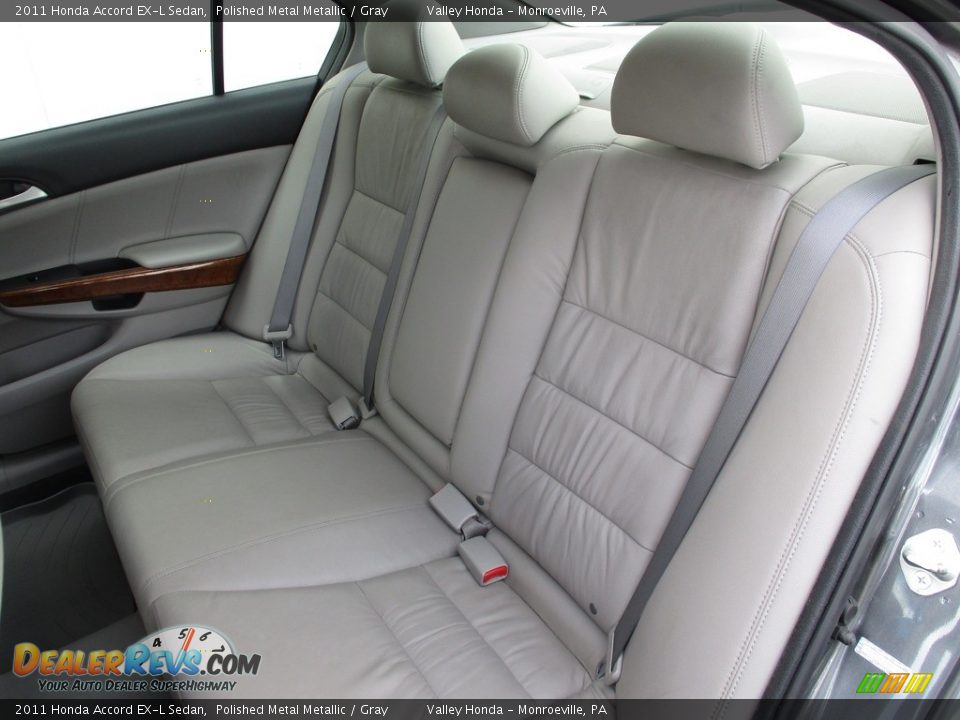2011 Honda Accord EX-L Sedan Polished Metal Metallic / Gray Photo #13