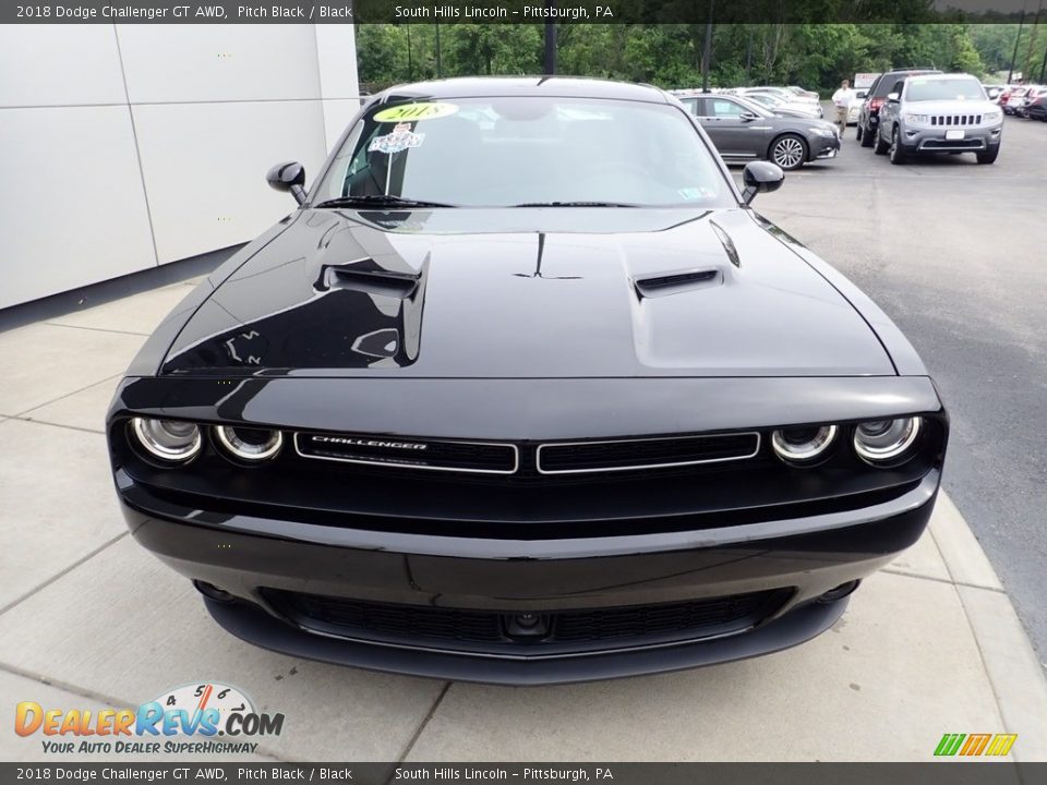 2018 Dodge Challenger GT AWD Pitch Black / Black Photo #9