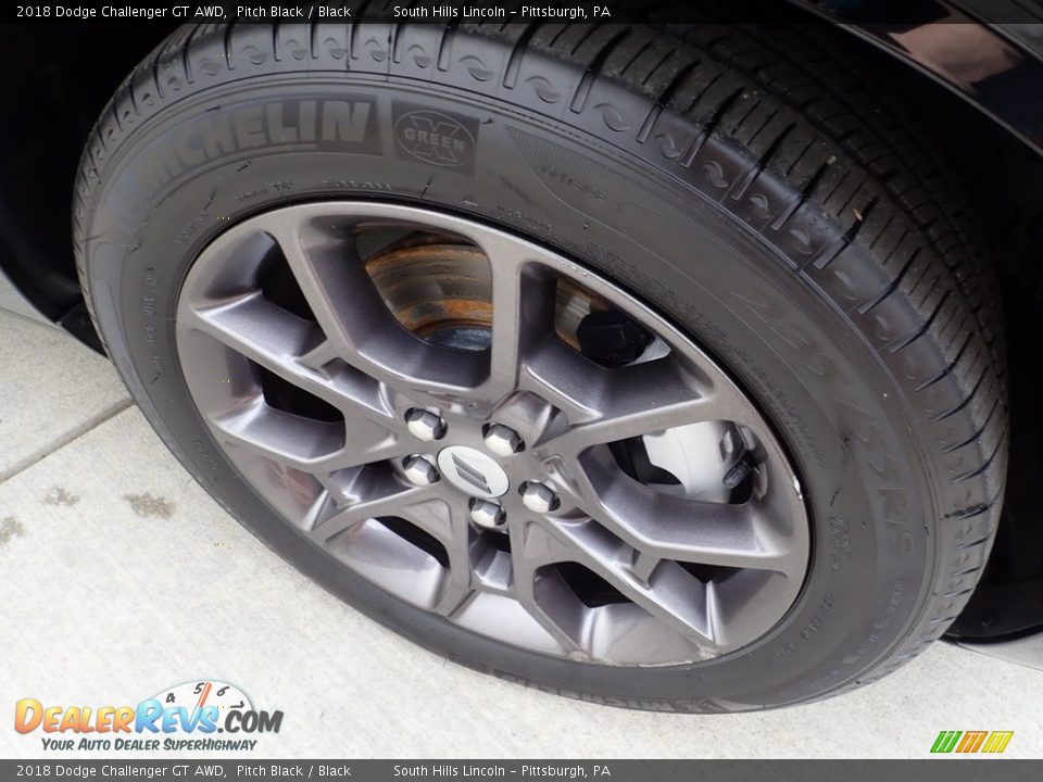2018 Dodge Challenger GT AWD Pitch Black / Black Photo #10