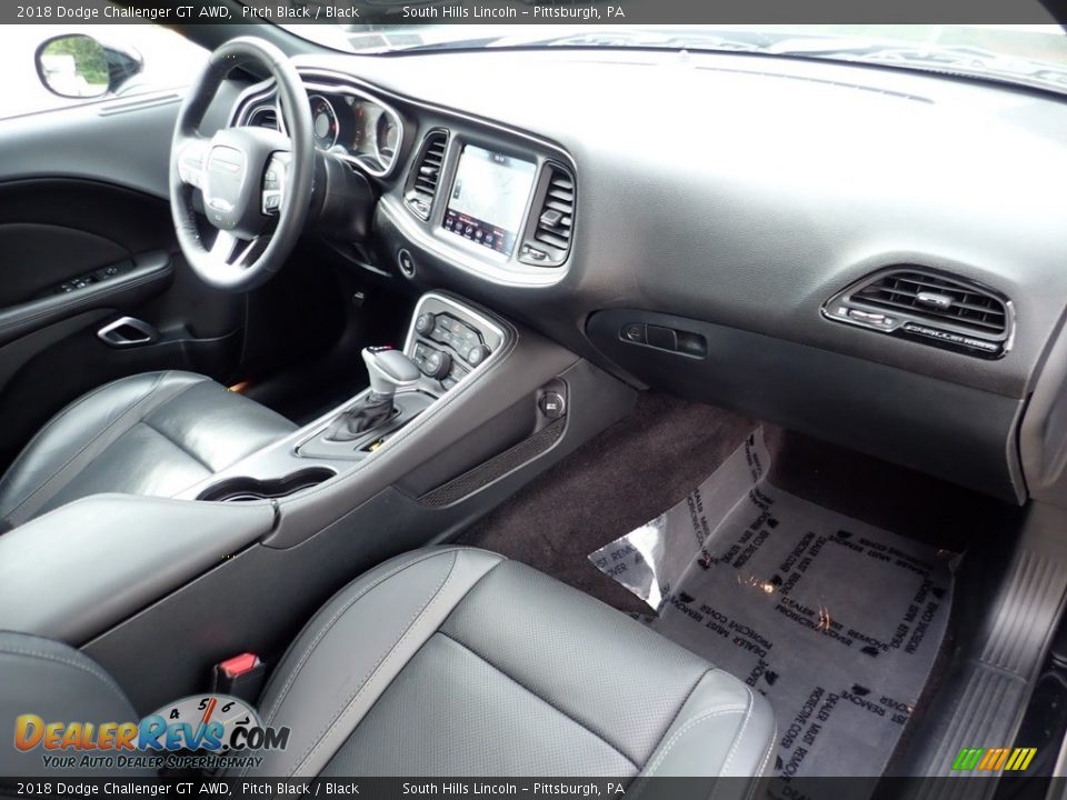 2018 Dodge Challenger GT AWD Pitch Black / Black Photo #12