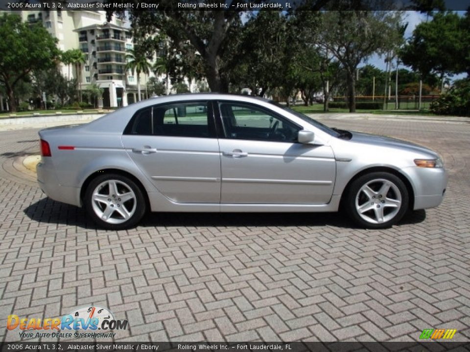 2006 Acura TL 3.2 Alabaster Silver Metallic / Ebony Photo #3