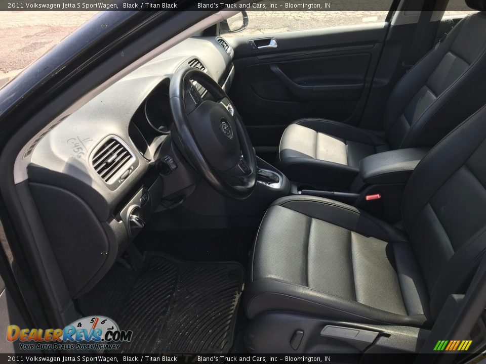 2011 Volkswagen Jetta S SportWagen Black / Titan Black Photo #3