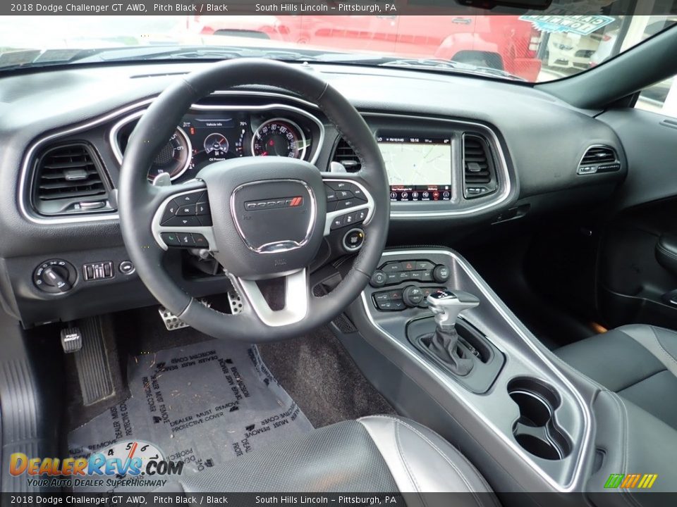 2018 Dodge Challenger GT AWD Pitch Black / Black Photo #17