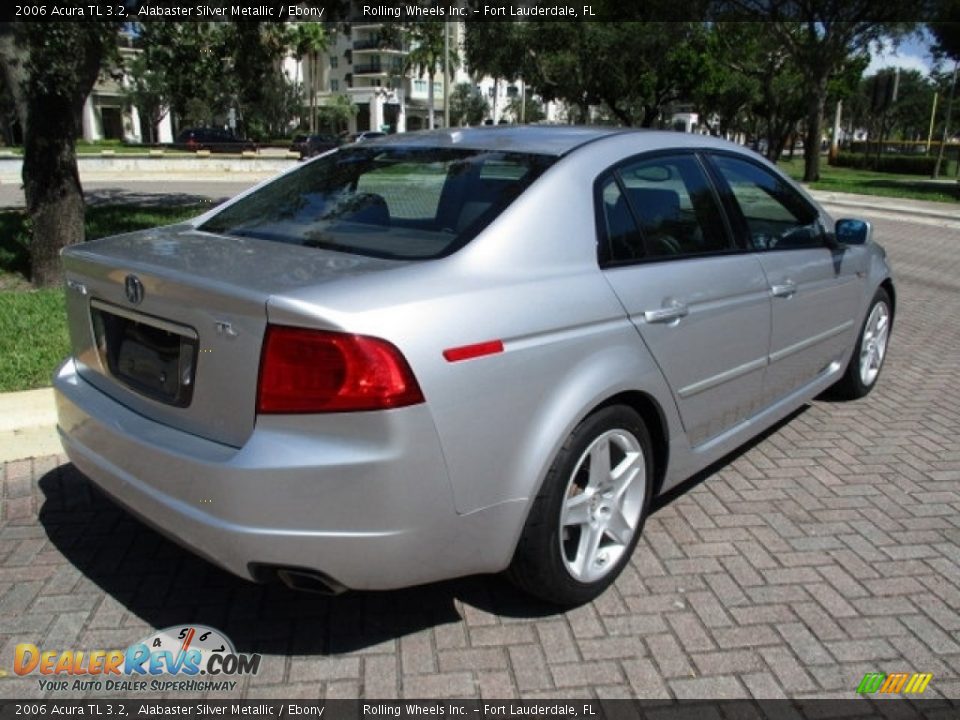 2006 Acura TL 3.2 Alabaster Silver Metallic / Ebony Photo #5