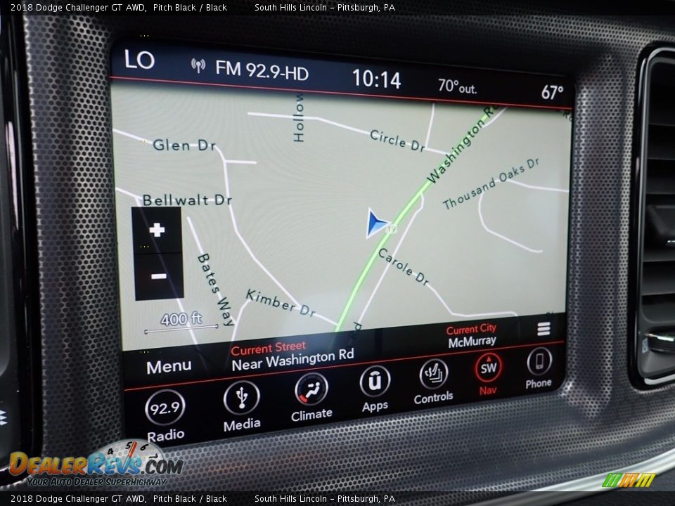 2018 Dodge Challenger GT AWD Pitch Black / Black Photo #21