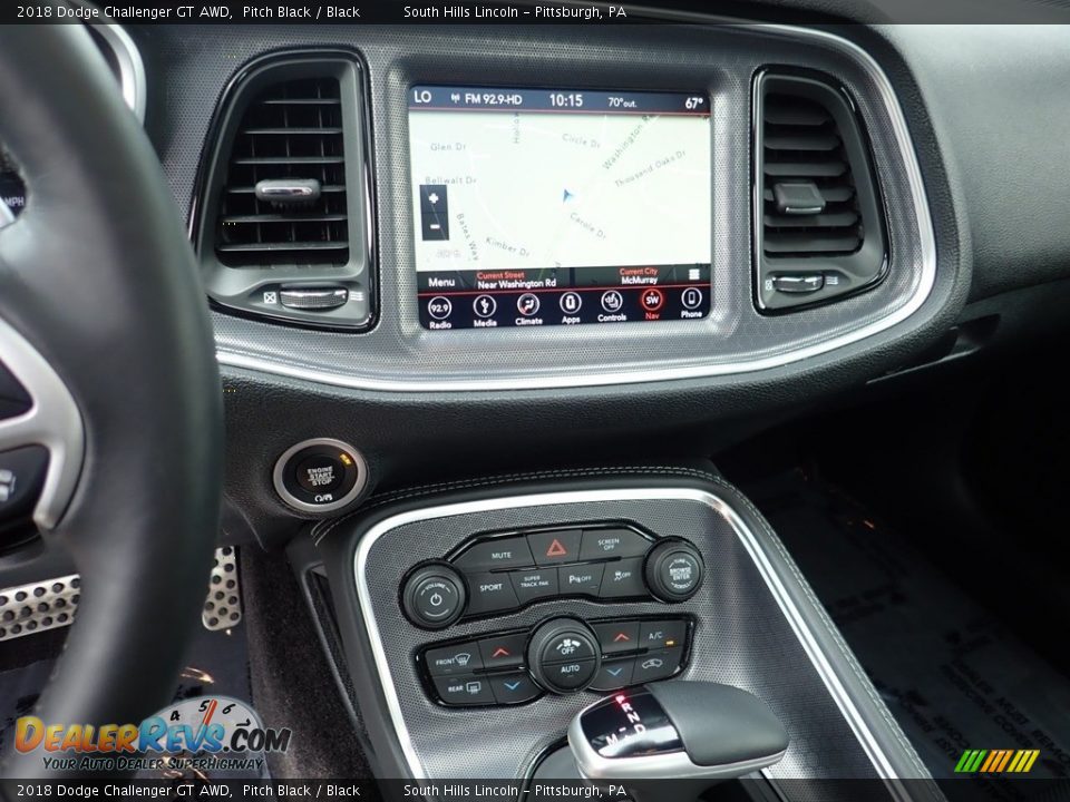 2018 Dodge Challenger GT AWD Pitch Black / Black Photo #22
