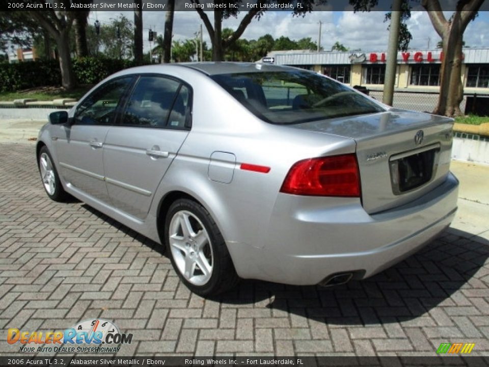 2006 Acura TL 3.2 Alabaster Silver Metallic / Ebony Photo #9