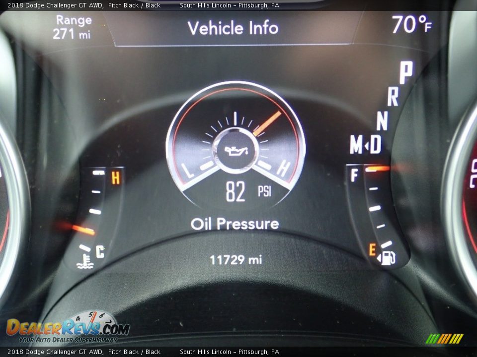 2018 Dodge Challenger GT AWD Pitch Black / Black Photo #24