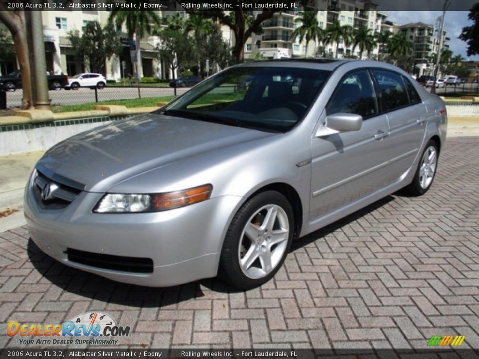 2006 Acura TL 3.2 Alabaster Silver Metallic / Ebony Photo #13