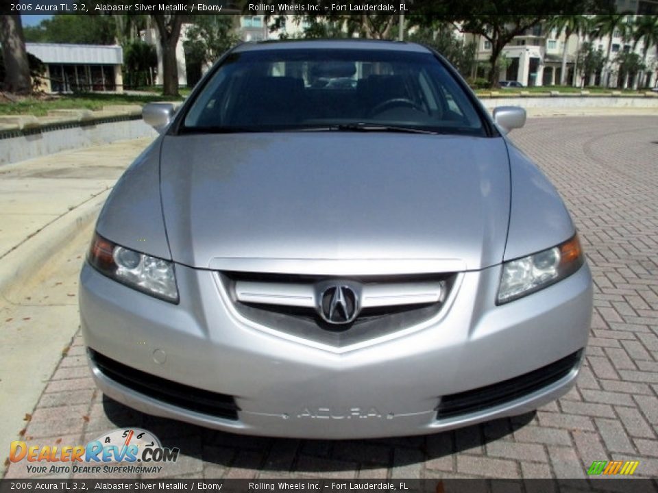 2006 Acura TL 3.2 Alabaster Silver Metallic / Ebony Photo #16