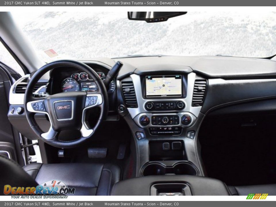 2017 GMC Yukon SLT 4WD Summit White / Jet Black Photo #13