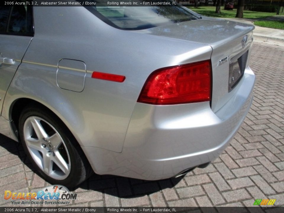 2006 Acura TL 3.2 Alabaster Silver Metallic / Ebony Photo #21