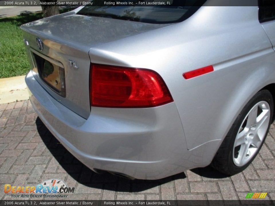 2006 Acura TL 3.2 Alabaster Silver Metallic / Ebony Photo #27