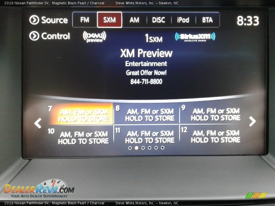 2019 Nissan Pathfinder SV Magnetic Black Pearl / Charcoal Photo #25