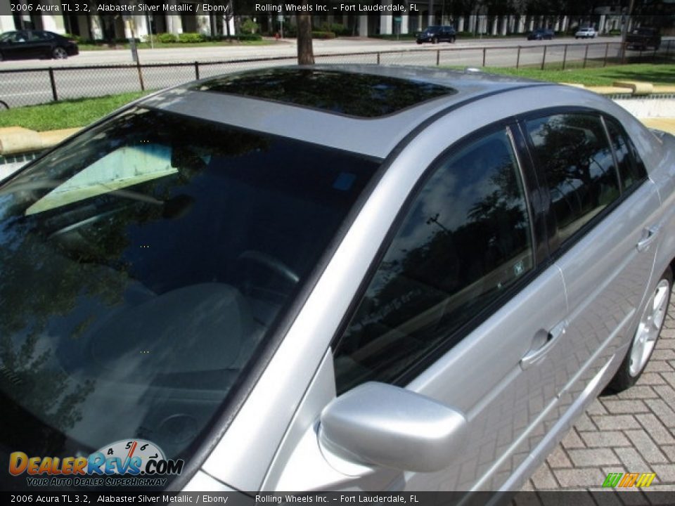 2006 Acura TL 3.2 Alabaster Silver Metallic / Ebony Photo #36