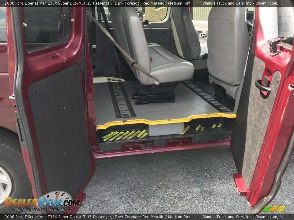 2008 Ford E Series Van E350 Super Duty XLT 15 Passenger Dark Toreador Red Metallic / Medium Flint Photo #3