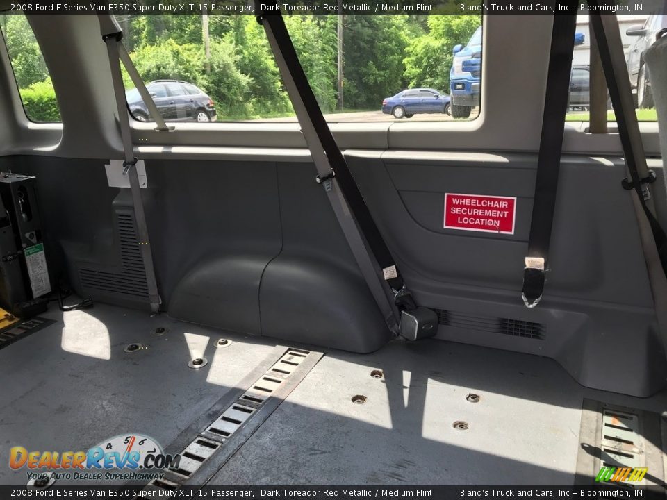 2008 Ford E Series Van E350 Super Duty XLT 15 Passenger Dark Toreador Red Metallic / Medium Flint Photo #4