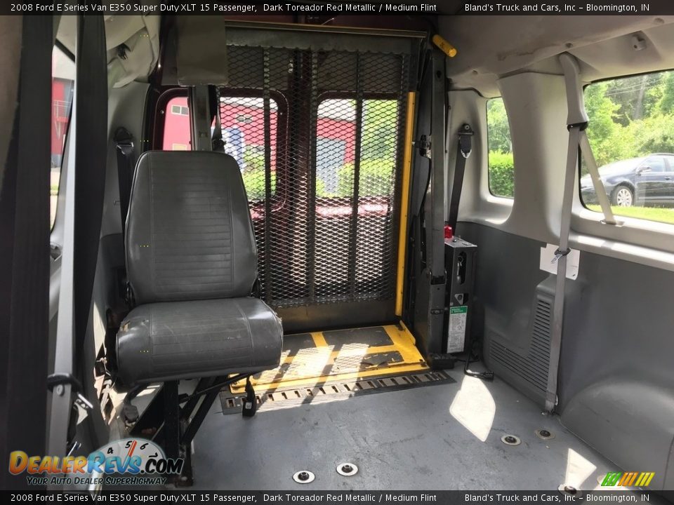 2008 Ford E Series Van E350 Super Duty XLT 15 Passenger Dark Toreador Red Metallic / Medium Flint Photo #5